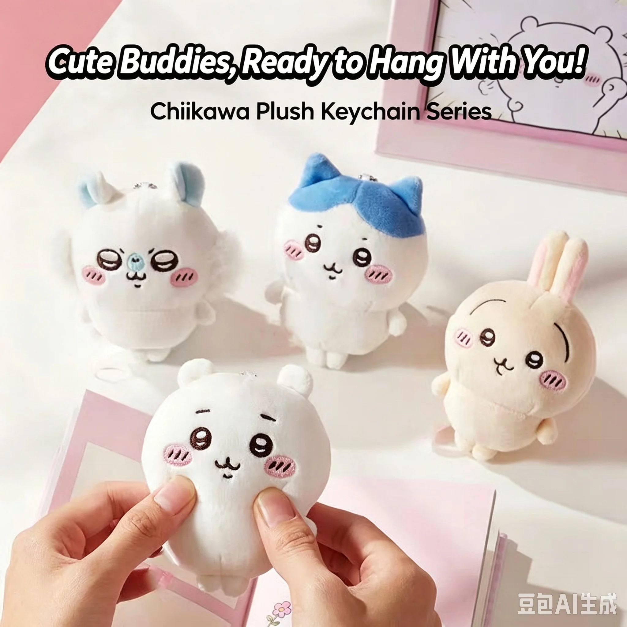 Phone Accessories Charms - Chiikawa Usagi Hachiware – pluszowy breloczek